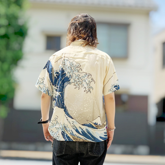 SUN SURF / RAYON HAWAIIAN SHIRT SUN SURF × 葛飾北斎 SPECIAL
