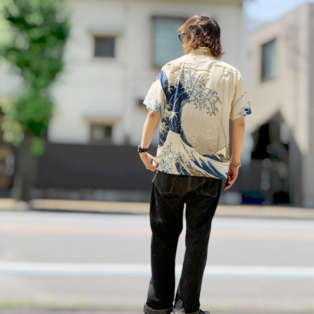 SUN SURF / RAYON HAWAIIAN SHIRT SUN SURF × 葛飾北斎 SPECIAL
