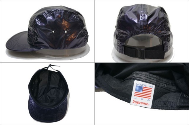 SUPREME / GLOSSY RIPSTOP CAMP CAP