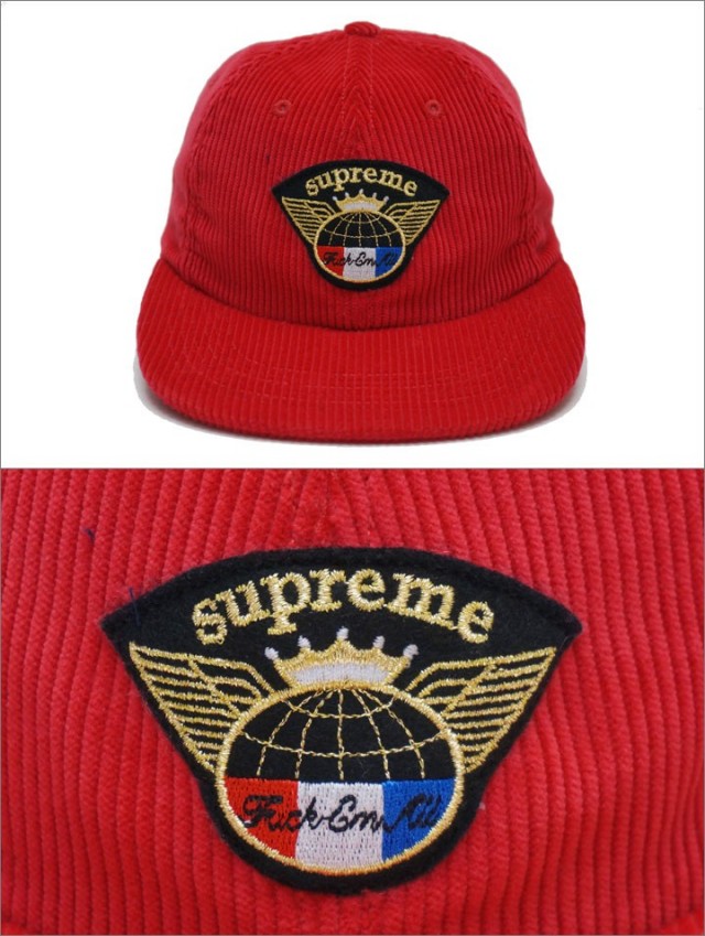 Supreme コーデュロイ キャップ レッド Supreme シュプリーム 2024AW Corduroy Camp Cap コーデュロイ