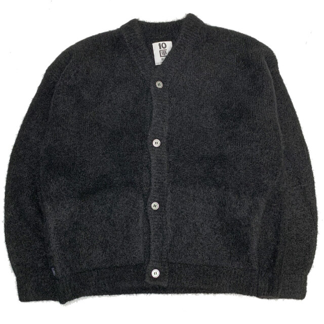 TENBOX 10匣 テンボックス ニットカーディガン GOLD LINE CARDIGAN ブラック 黒 BLACK