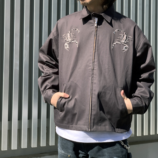 TENBOX 10匣 テンボックス スイングトップ Scorpion Harriton Jacket ハリントンジャケット TBX-040JK-25 チャコール CHACOAL