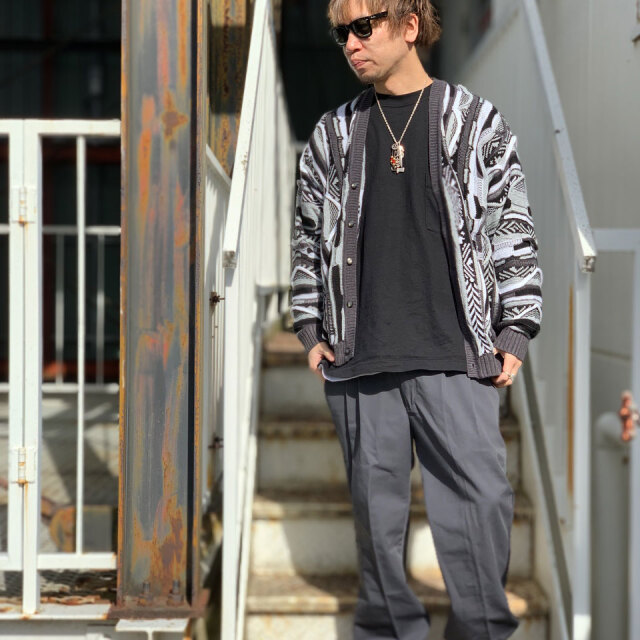 THRIFTY LOOK スリフティールック3Dニット カーディガン セーター THRIFTY LOOK カーディガン LOOK/スリフティルック 3D KNITTING