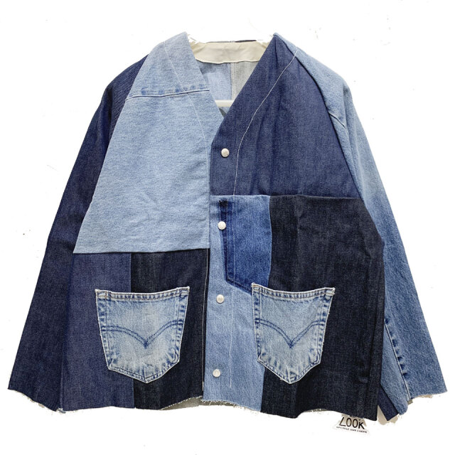 スリフティルック THRIFTY LOOK デニムエンジニアジャケット Levi's DENIM REMAKE ENGINEERED JACKET (#2) リーバイスリメイク ブルー BLUE