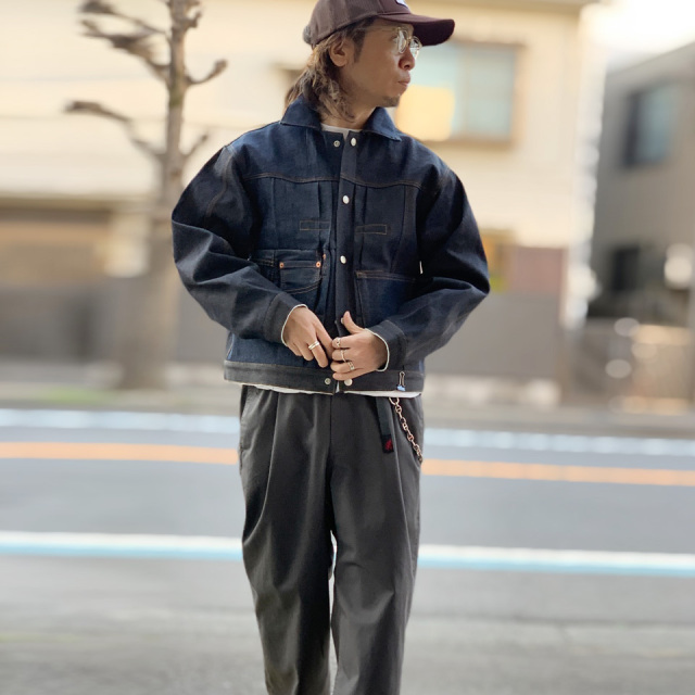 新品【THRIFTY LOOK】DENIM REMAKE JACKET リジット スリフティルック THRIFTY LOOK デニムエンジニアジャケット