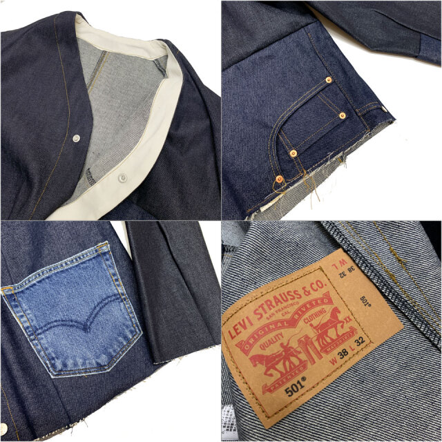 THRIFTY LOOK / LEVI'S REMAKE PLEATS JACKET