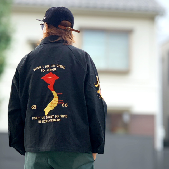 スリフティルック THRIFTY LOOK スーベニアジャケット SOUVENIR VIET-NAM 1965 JACKET COTTON TWILL ベトジャン ブラック 黒 BLACK