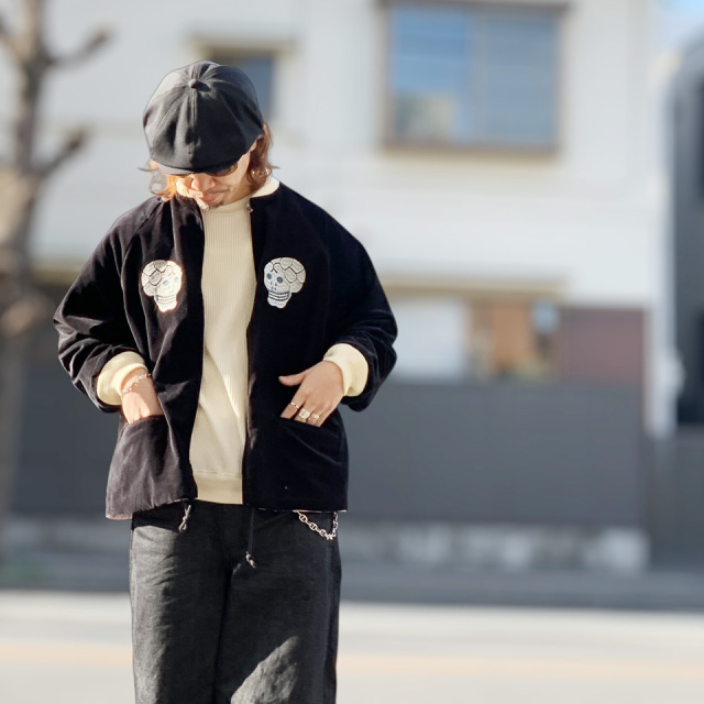 THRIFTY LOOK スリフティルック　蛇ドクロ　Mサイズ THRIFTY LOOK / SNAKE & SKULL SOUVENIR SHORT JACKET