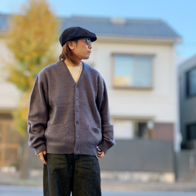 TOWN CRAFT / SOLID SHAGGY CARDIGAN