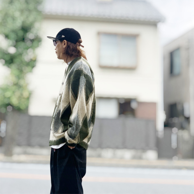 TOWN CRAFT モヘアカーディガン アーガイル模様 FREAK'S STORE カーディガン TOWN CRAFT × STORE/タウンクラフト