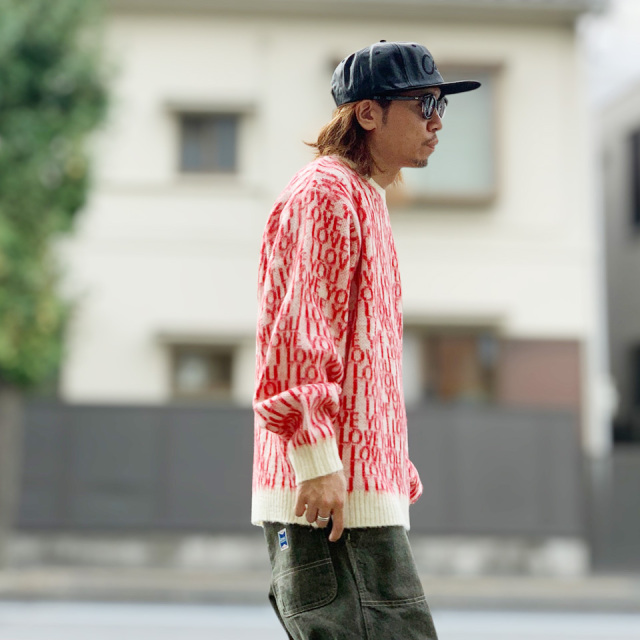 ブリット＝マリー・クリストファーソン 作品集「Stickning」ニットデザイン TOWN CRAFT / VINTAGE PATTERN SHAGGY CREW SWEATER (I LOVE YOU )