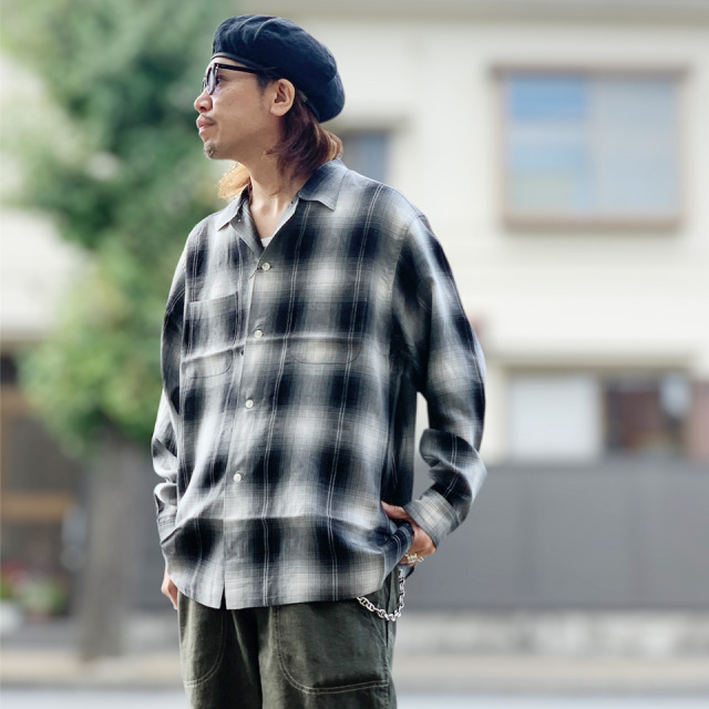 TOWN CRAFT / 60S OMBRE PLAID SHIRT MADE IN JAPAN