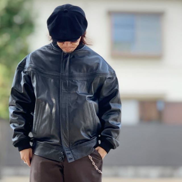 タウンクラフト TOWNCRAFT レザーダービージャケット LEATHER DERBY JACKET カップショルダージャケット レザージャケット ブラック 黒 BLACK TC25F00100