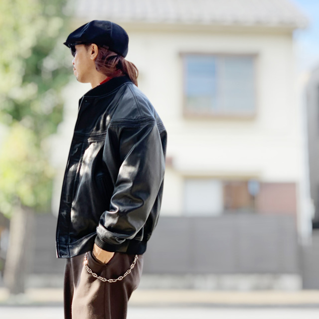 TOWN CRAFT / LEATHER DERBY JACKET