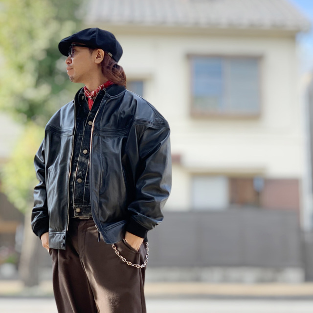 TOWN CRAFT / LEATHER DERBY JACKET