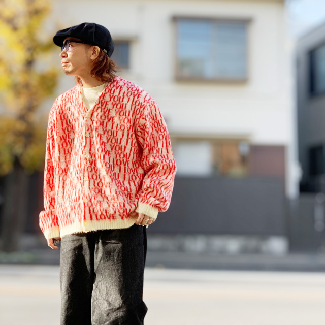 TOWN CRAFT / I LOVE YOU SHAGGY CARDIGAN