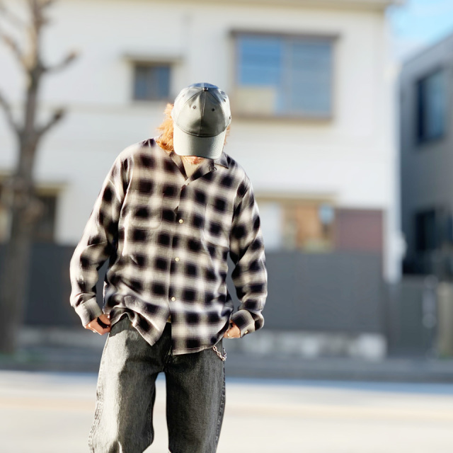 TOWN CRAFT / 60S OMBRE CHECK LOOP COLLAR SHIRTS