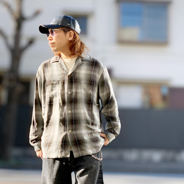 TOWN CRAFT / 60S OMBRE CHECK LOOP COLLAR SHIRTS