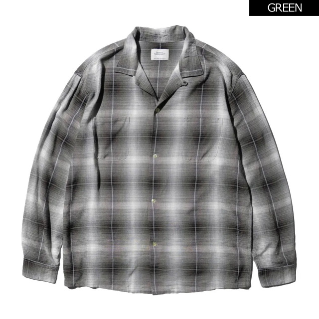 TOWN CRAFT / 60S OMBRE CHECK LOOP COLLAR SHIRTS