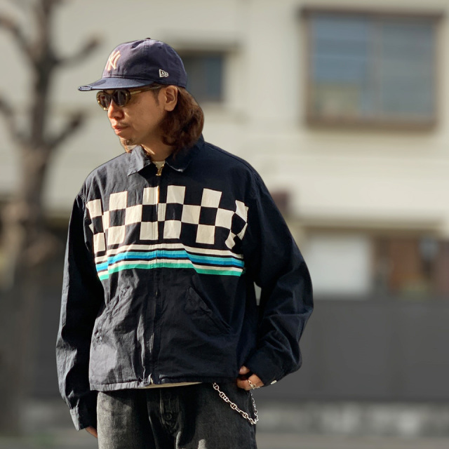 タウンクラフト TOWNCRAFT スイングトップ PRINTED ROCKABILLY BLOUSON JACKET ブラック 黒 BLACK TC26S002