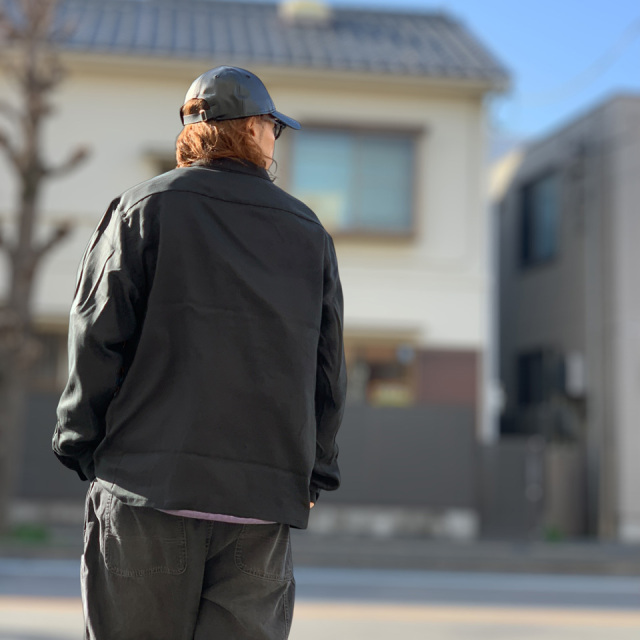 TOWN CRAFT / 60S BLACK SOLID SHIRT MADE IN JAPAN