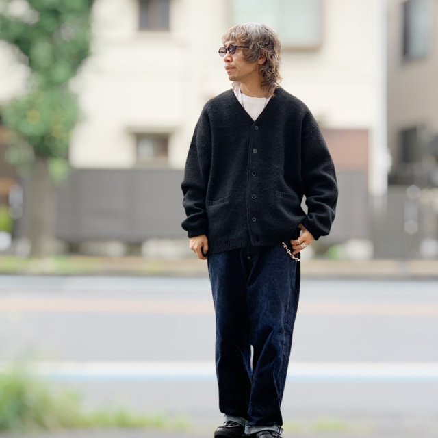 TOWN CRAFT / MOHAIR SHAGGY CARDIGAN