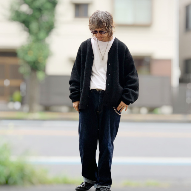 TOWN CRAFT / MOHAIR SHAGGY CARDIGAN