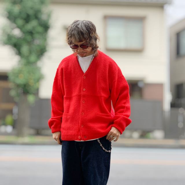 TOWN CRAFT / MOHAIR SHAGGY CARDIGAN