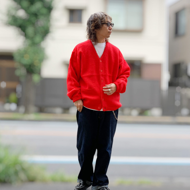 TOWN CRAFT / MOHAIR SHAGGY CARDIGAN