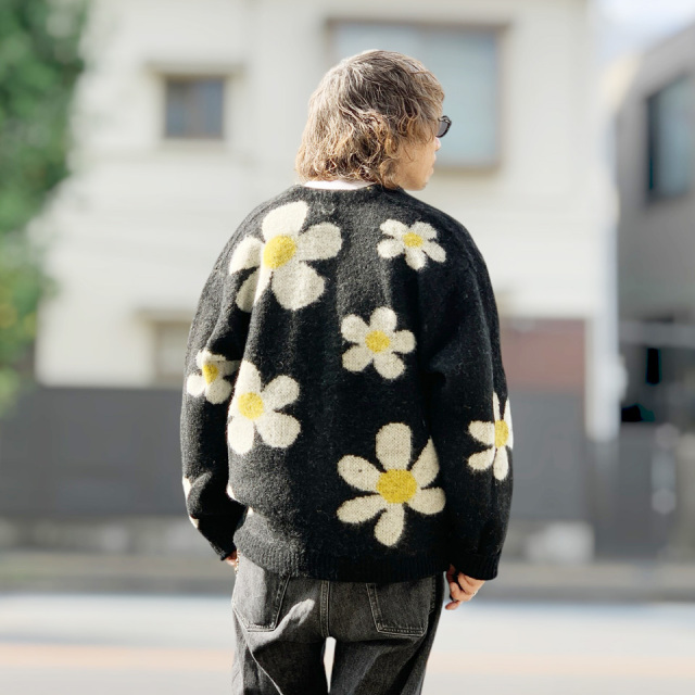 TOWNCRAFT モヘアタッチ カーディガン TOWN CRAFT / MOHAIR SHAGGY JACQUARD CARDIGAN