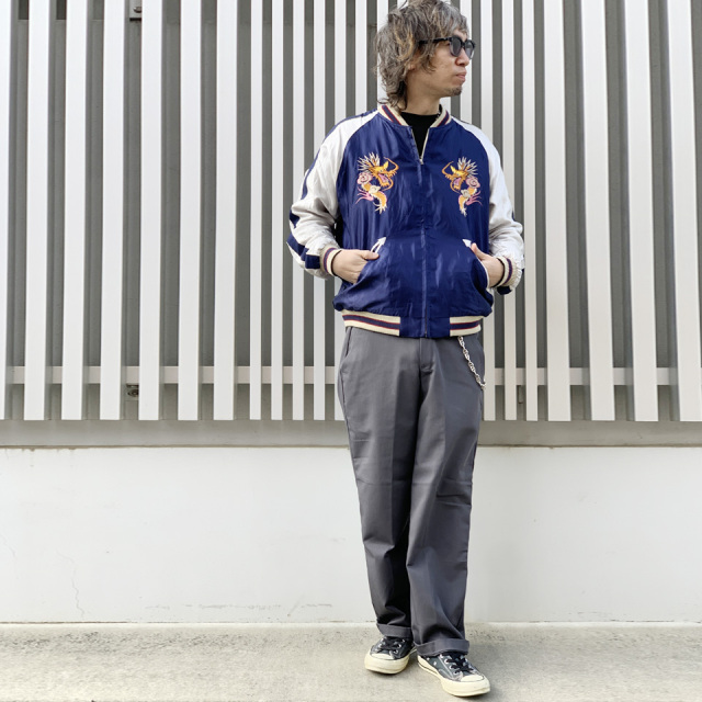 テーラー東洋 / Mid 1950s Style Acetate Souvenir Jacket “BLACK