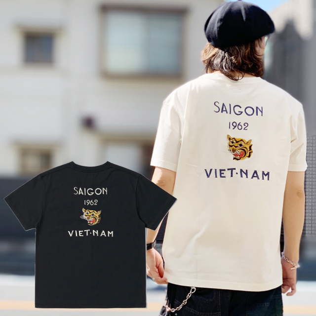 全2色 テーラー東洋 TAILOR TOYO Tシャツ SUKA T-SHIRT EMBROIDERED “SAIGON VIET-NAM” ベトジャン ホワイト 白 WHITE ブラック 黒 BLACK TT79590