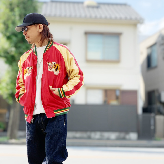 テーラー東洋 / Mid 1950s Style Acetate Souvenir Jacket