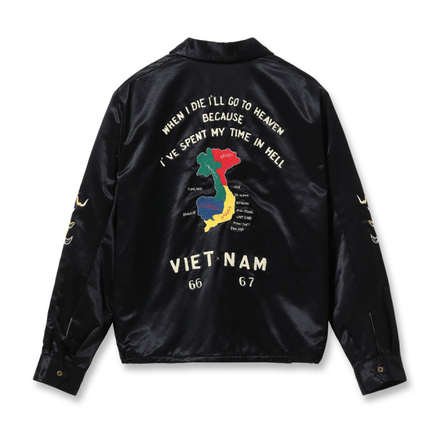 テーラー東洋 / Mid 1960s Style Satin Vietnam Jacket “VIET-NAM MAP”