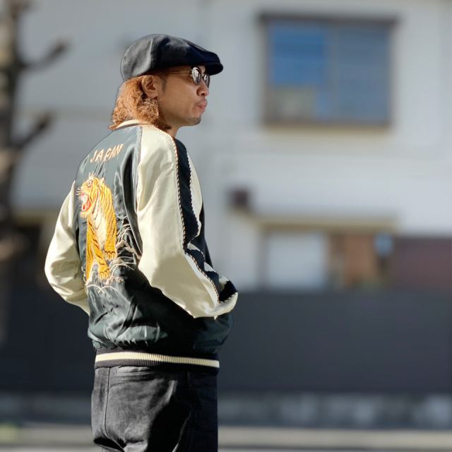 テーラー東洋 / Mid 1950s Style Acetate Souvenir Jacket “ROARING