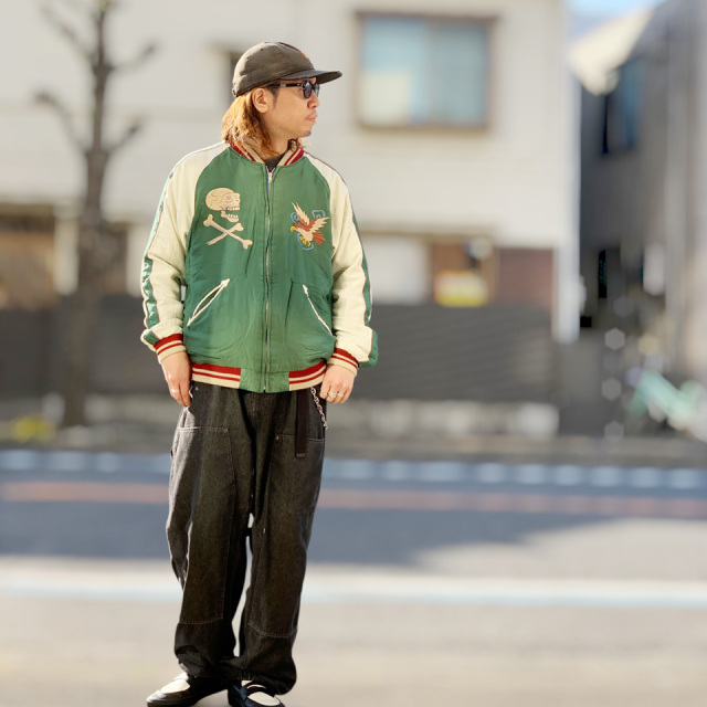 テーラー東洋 / Mid 1950s Style Acetate Souvenir Jacket “TIGER HEAD
