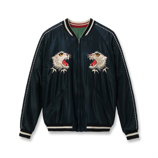 テーラー東洋 / Mid 1950s Style Acetate Souvenir Jacket “TIGER HEAD