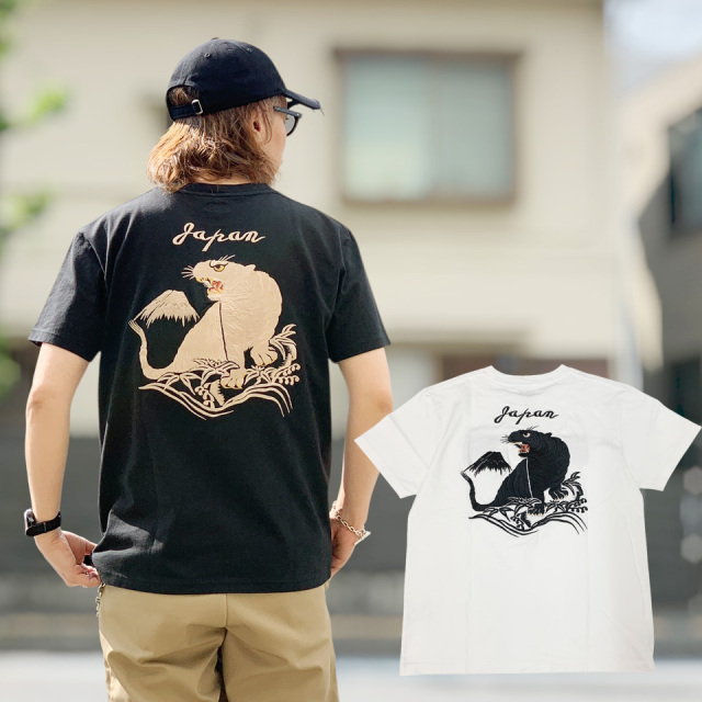 全2色 テーラー東洋 TAILOR TOYO SUKA T-SHIRT EMBROIDERED  “TIGER” (TT79743)