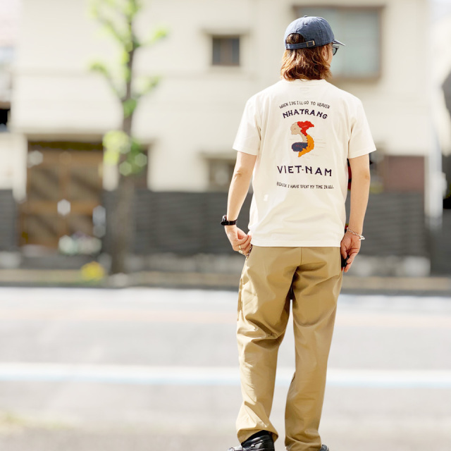 テーラー東洋 / SUKA T-SHIRT EMBROIDERED “NHA TRANG VIET-NAM”