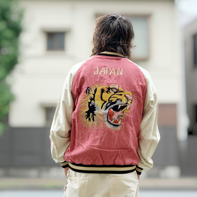 テーラー東洋 / Mid 1950s Style Acetate Souvenir Jacket “WHITE
