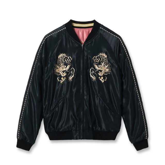 テーラー東洋 アセテートスカジャンTIGER HEAD×WHITE DRAGON テーラー東洋 / Mid 1950s Style Acetate Souvenir Jacket “WHITE