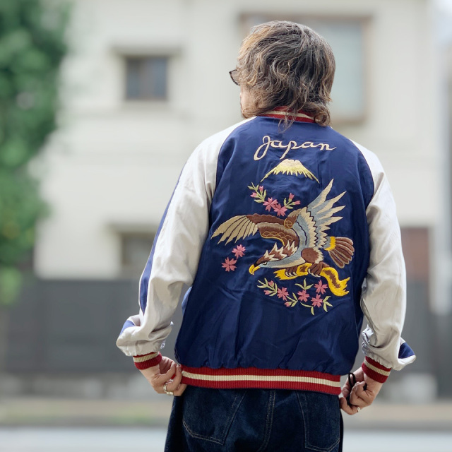 テーラー東洋 / Mid 1950s Style Acetate Souvenir Jacket “ROARING