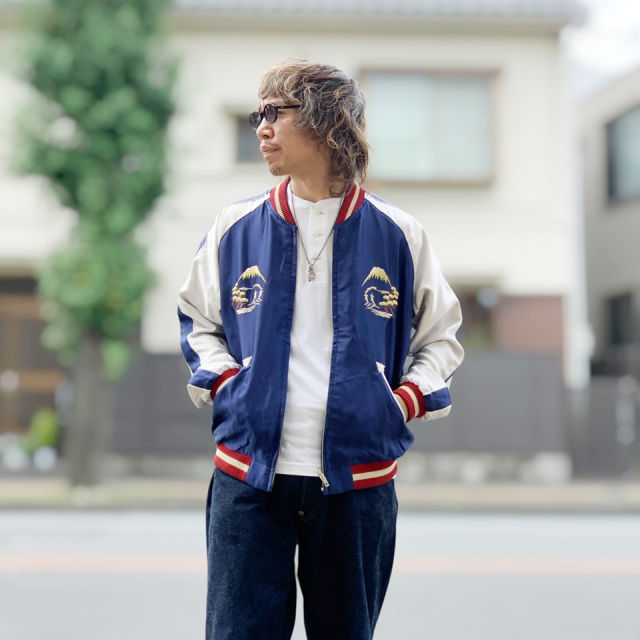 テーラー東洋 / Mid 1950s Style Acetate Souvenir Jacket “ROARING