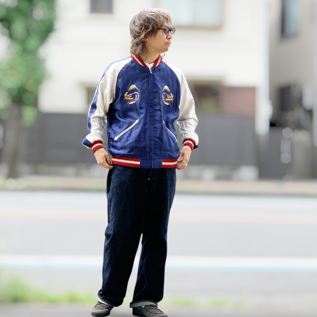テーラー東洋 / Mid 1950s Style Acetate Souvenir Jacket “ROARING