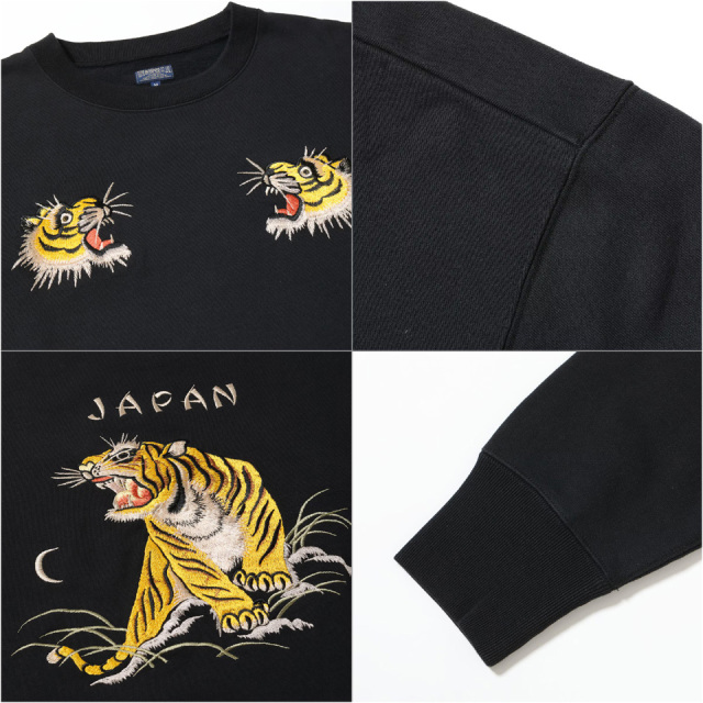 テーラー東洋 / SUKA CREW SWEAT EMBROIDERED “TIGER”