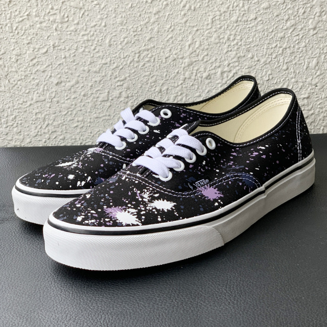 VANS ヴァンズ AUTHENTIC - SPLATTER BLACK/MULTI(VN000D7YBMV)
