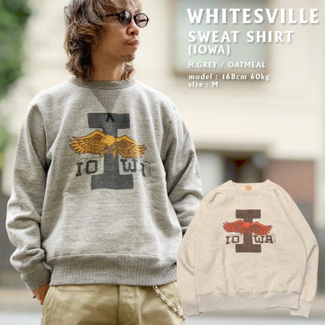 全2色 WHITESVILLE ホワイツビル SWEAT SHIRT (IOWA) (Lot No. WV69782)