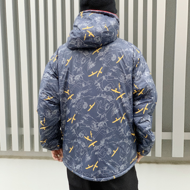 ワイルドシングス リバーシブル 中綿ジャケット L ネイビー WILDTHINGS  