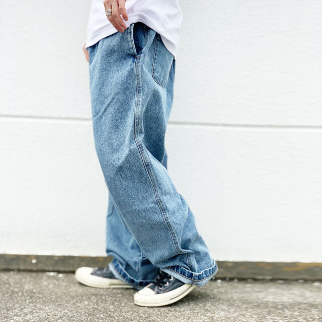 XLARGE / DENIM WIDE EASY WORK PANTS