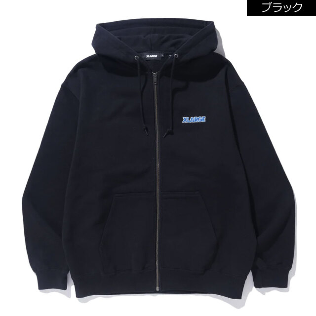 XLARGE / STANDARD LOGO ZIP HOODED SWEATSHIRT